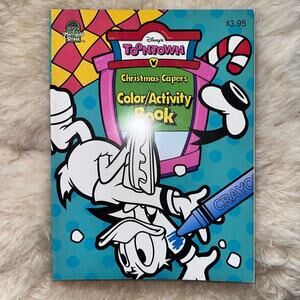 NOS 1994 Unused Merigold Press Toontown Christmas Capers Color/Activity Book
